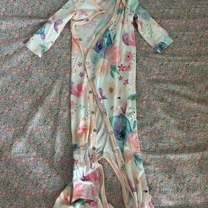 Copper Pearl Floral Kids One Piece